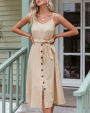 Vestido Midi Summer Com Botões