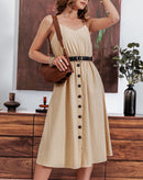 Vestido Midi Summer Com Botões