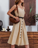 Vestido Midi Summer Com Botões