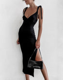 Vestido Midi Canelado