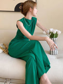 Macacão Polinésia com Amarração e Bolsos Laterais