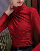 blusa manga longa feminina casual