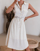 Vestido Midi Retrô com Amarração