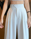 Calça Bahamas Pantalona Cintura Alta