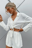 Conjunto Camisa Cropped + Short