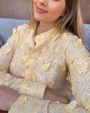 Camisa Butterfly Gola Padre e Mangas Longas