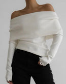 Blusa Lyor Ombro a Ombro com Mangas