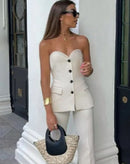 Blusa Maia Tomara que Caia com Botões