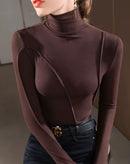 Blusa Nervo com Mangas Longas e Detalhes