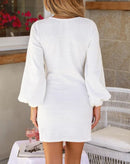 Vestido Curto Dallas Mangas Bufantes